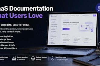 write saas onboarding guides and user documentation