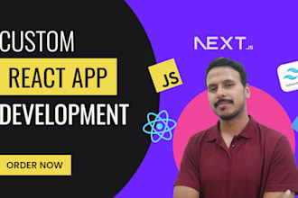 develop reactjs, nextjs website as front end developer