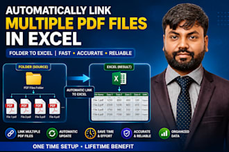 link PDF files to excel cells with automation