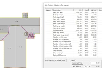 do accurate roof and wall estimation using XML, dab, dwg and sketchup