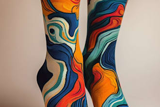 make a custom and pattern socks design