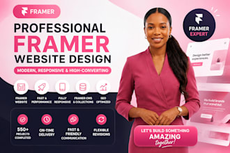 do framer website, framer redesign, framer landing page as framer expert