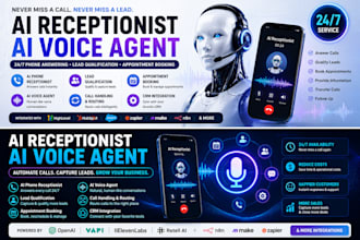 build ai receptionist, ai phone agent and voice bot for business