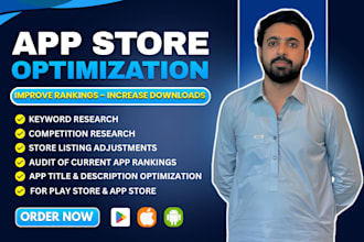 do professional aso and optimize your app store and google play listing