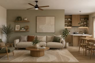 design and render realistic 3d interior, exterior