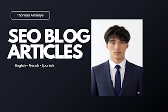 write a professional SEO blog article in french or english