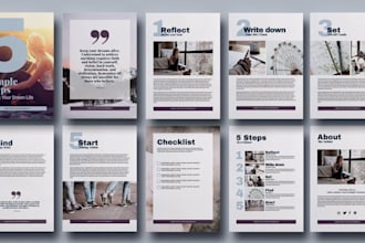 design ebook, lead magnet, workbook, freebie and canva template