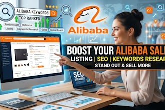 do alibaba product listing and SEO for more inquiries