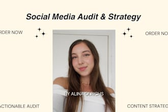 audit your social media and provide a growth strategy