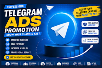 promote your telegram channel with targeted telegram ads and marketing