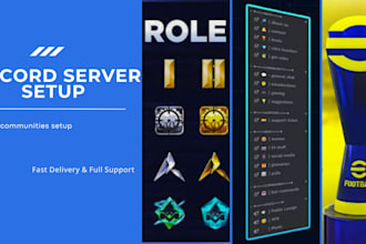 design a professional discord server for gaming and esports tournaments