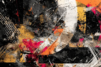 do illustration expressionism mural art, graffity, abstract