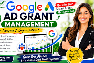 setup and manage google ads grants ppc campaigns nonprofit