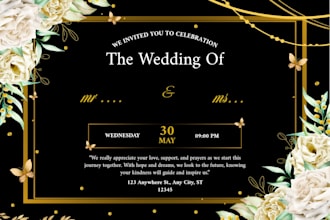 make a marriage card or invitation for you