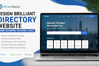 wordpress brilliant directory website using listingpro, hivepress, mylisting