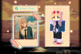 make a minecraft skin for you