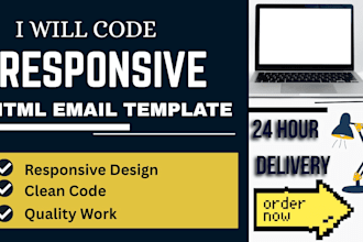 design responsive HTML email template for newsletter