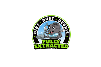 design carpet wash cleaning company logo