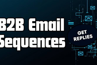 write a b2b cold email sequence that gets replies