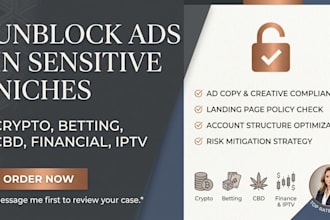 fix ads disapproval for crypto, forex, gamble ads, igaming ads
