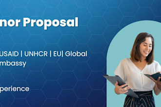 write a professional ngo donor proposal or grant application
