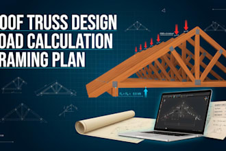 design roof truss and structural load calculation for permit