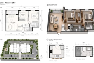 create apartment concept multi family housing design 3d models and 3d exterior