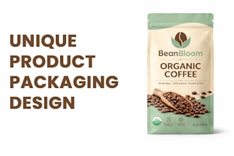 design organic food label and packaging for your food brand