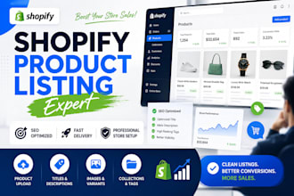 upload and optimize shopify product listings