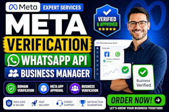 fix meta business verification, business manager and whatsapp API