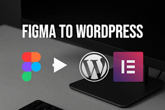 convert figma to wordpress elementor pro with pixel perfect design