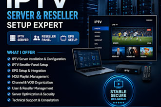 setup professional reseller panel and streaming server