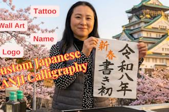 write your name in authentic japanese calligraphy