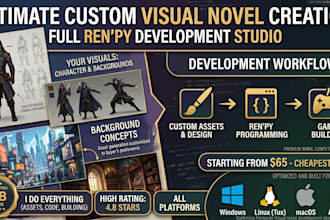 create a visual novel game using renpy code