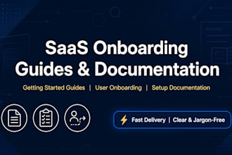 write a getting started guide and onboarding documentation for your saas