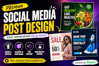 design social media post, facebook ads banner, instagram post