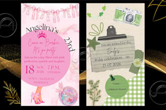 make aesthetic invitations for your occassions