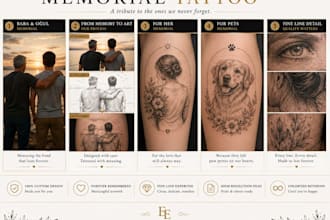 create a memorial tattoo design