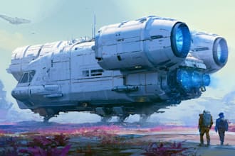 design spaceships and sci fi vehicles