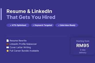 write resume and linkedin profile