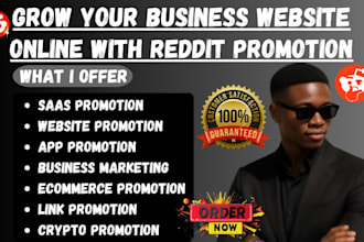 do organic reddit post for ai business website saas app product link promotion