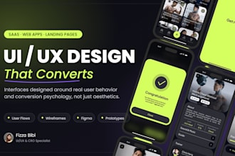 design conversion focused UI UX for your saas website and mobile app