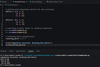 python scripting and data analysis