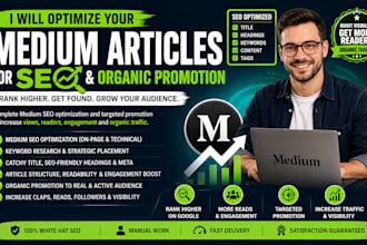 optimize your medium articles for SEO and organic promotion