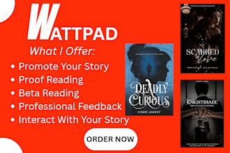 promote wattpad, inkitt, oa3, royal road and beta reading