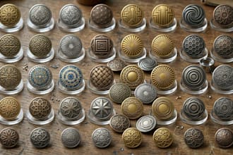 create custom jean buttons, clothing buttons, ribon and labels design