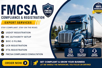 do fmcsa registration, usdot, mc authority and boc3