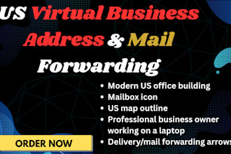 provide a US virtual business address and mail forwarding