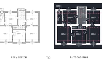redraw your PDF into autocad dwg