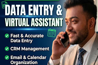 do professional data entry and virtual assistant tasks